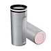 Thermobecher RETUMBLER-mySTEELONE, silber/rosa