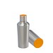 Thermotrinkflasche RETUMBLER-myDRINQEO 500, silber/orange