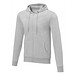 Theron Herren Kapuzenpullover mit Reißverschluss, heather grau, 3XL