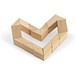 THINKO. Holzpuzzle bestehend aus 24 Teilen, Natur