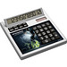 Tischrechner Eigendesign mit 12 Digits aus Kunststoff, Solar, weiß