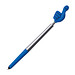 Touch-Kugelschreiber Smile-Hand, blaue Mine, Blau