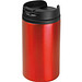 Trinkbecher aus Metall, 250 ml, rot
