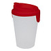 Trinkbecher Turin mit Deckel, 400 ml, standard-rot