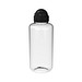 Trinkflasche Junior, 1,0 l, transparent/schwarz
