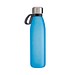 Trinkflasche RETUMBLER-myTOULON GLASS, hellblau, Ring schwarz