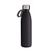 Trinkflasche RETUMBLER-myTOULON GLASS, schwarz, Ring schwarz