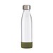 Trinkflasche RETUMBLER-myTOULON GLASS, transparent, Sleeve dunkelgrün