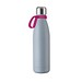 Trinkflasche RETUMBLER-myTOULON, grau, Ring magenta