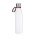 Trinkflasche RETUMBLER-TOULON GLASS, weiß, Ring braun