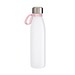 Trinkflasche RETUMBLER-TOULON GLASS, weiß, Ring rosa