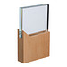 Trophäe mit Holzsockel, beige