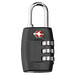 THANXX® Reiseschloss TSA, schwarz
