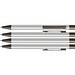 uma® STRAIGHT Druckkugelschreiber, silber