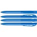 uma® YES transparent Druckkugelschreiber, hellblau