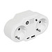USB-Adapter-Stecker-Netzteil mit Nachtlicht ENDLESS POWER NIGHT,weiß