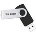 USB-Stick in Metallbox, 128 GB, Schwarz