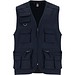 Venera Arbeitsweste mit V-Ausschnitt und mehreren Taschen, 200 g/m2, marineblau, 3XL