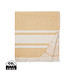 VINGA Tolo Hamam-Frottierhandtuch, gelb, off white