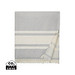 VINGA Tolo Hamam-Frottierhandtuch, grau, off white