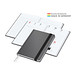 Geiger-Notes Vision-Hybrid White Bestseller Notizbuch inkl. Goldprägung