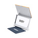 Visitenkartenetui mit Bambusdeckel, beige/silber