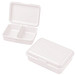 Vorratsdose School-Box mit Trennwand, 16 x 11,6 cm, mittel, weiß