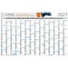 Geiger-Notes Wandplaner Horizont Bestseller, M, inkl. Druck, blau