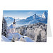 Grußkarte Weihnachten, Motiv Weiße Weihnacht, Danke an Partner