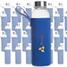 Werbe-Sparset Trinkflasche Klagenfurt, 50-tlg, inkl. Druck, blau
