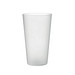 Wiederverwendbarer Becher 500ml FESTA LARGE, Transparent Weiß