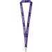 WINDSOR. SET Lanyard SUBLIMATION Long II (20 mm) aus recyceltem Polyester (100% rPET) mit 20 mm Schnappkarabiner, Weiß