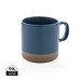 XD COLLECTION Becher aus glasiertem Keramik, blau