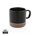 XD COLLECTION Becher aus glasiertem Keramik, schwarz