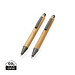XD COLLECTION Modernes Bambus-Stifteset in Box, braun