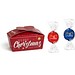 Xmas Ballotin, Schokolade gemischt (Rot+Blau), inkl. Druck