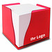 Zettelbox Curve, rot-gefrostet