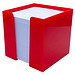 Zettelbox, 10 x 10 x 10 cm, rot