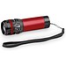 ZOOMIN. Taschenlampe aus Aluminium mit Zoomfunktion und 3 Lichtmodi, Rot
