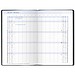 Taschenkalender Pocketdata RedLine mit geheftetem Kalendarium 2026, schwarz