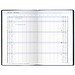 Taschenkalender Pocketdata RedLine mit geheftetem Kalendarium 2026, blau