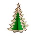 3D Holzpuzzle-Karte, Holz-Filz Tanne, 2-seit. Druck