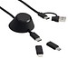 6-in-1 Ladekabel inkl. Kabelhalter REEVES-CONVERTICS DESKTOP, schwarz