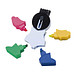 Textmarker Brush mit Tastaturbürste, bunt