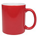 Keramikbecher Carina, 300 ml, rot/weiß