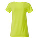 JAMES & NICHOLSON Damen T-Shirt Basic aus Bio-Baumwolle, gelb, M