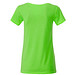 JAMES & NICHOLSON Damen T-Shirt Basic aus Bio-Baumwolle, hellgrün, L