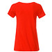 JAMES & NICHOLSON Damen T-Shirt Basic aus Bio-Baumwolle, rot, XL