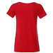 JAMES & NICHOLSON Damen T-Shirt Basic aus Bio-Baumwolle, rot, L