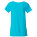 JAMES & NICHOLSON Damen T-Shirt Basic aus Bio-Baumwolle, türkis, M
